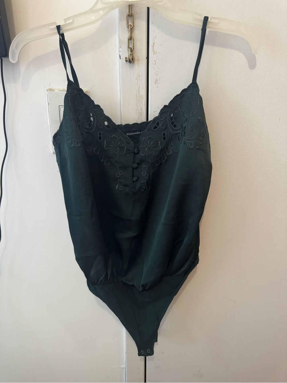 Abercrombie & Fitch Green Decal Bodysuit